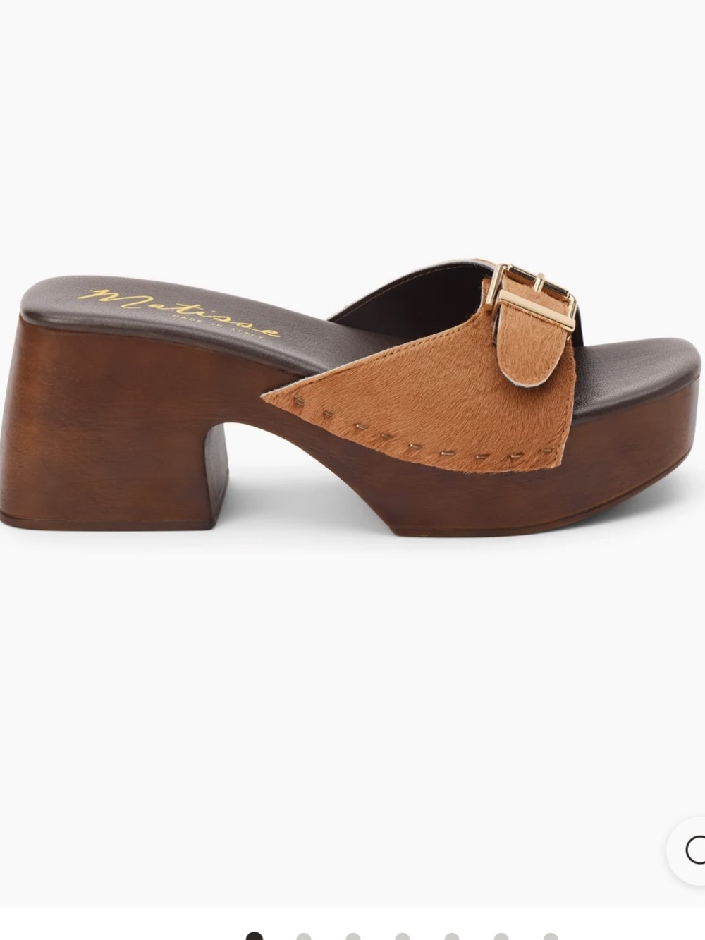 Matisse Miramar Platform Sandal - Brown Tan size 6